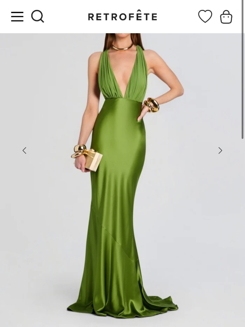Retrofete Fig Dress (Brand new, never worn)